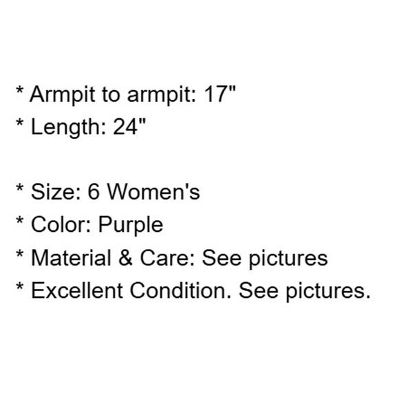 Baraschi Top Womens 6 Purple Ruffle Neck Blouse Side Zip Lined Fitted Romantic - Picture 4 of 16